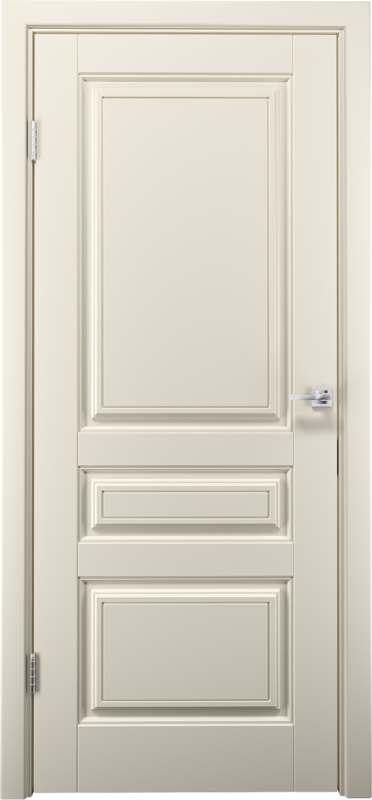 Межкомнатная дверь экошпон АЛЬДА глухое цвет Крем софттач 600х2000