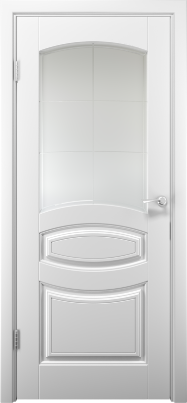 Межкомнатная дверь эмаль АДЕЛИЯ со стеклом Белый 600х2000