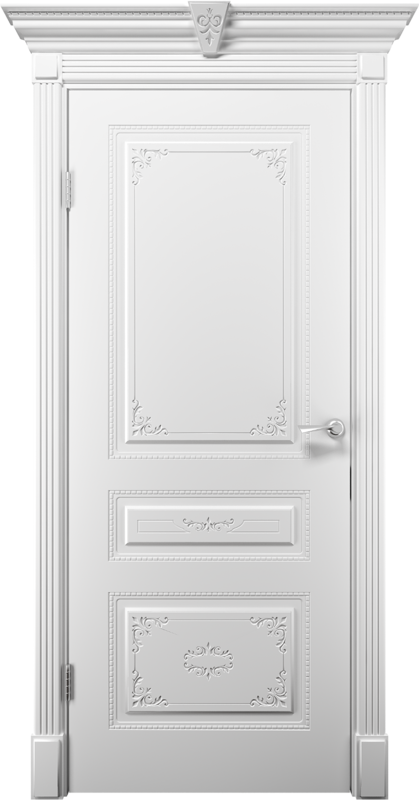 Межкомнатная дверь эмаль ЭМИЛИЯ глухое Белый 600х2000