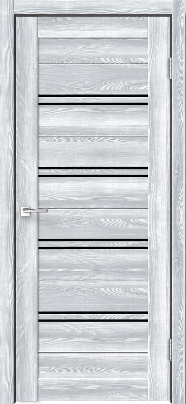 Межкомнатная дверь экошпон XLINE 4 со стеклом без притвора Клён айс 600х2000