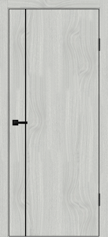 Межкомнатная дверь SOFTWOOD TECHNO BLACK облегченное MV1 глухое Орех американский светлый 600х2000