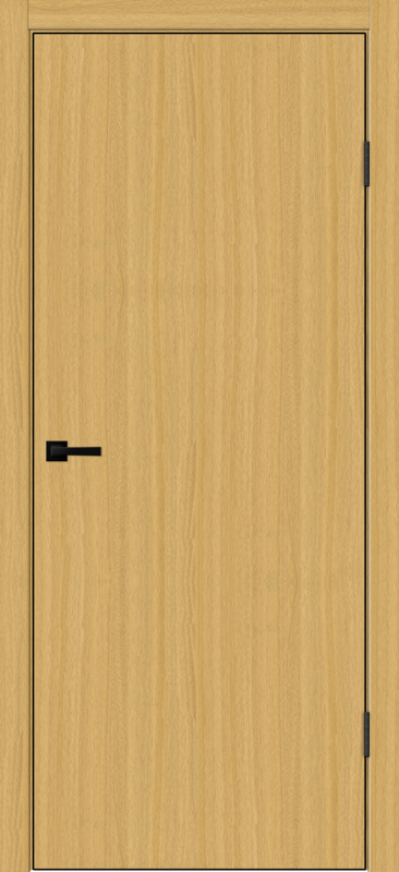 Межкомнатная дверь SOFTWOOD TECHNO BLACK облегченное глухое Орех американский соломенный 600х2000