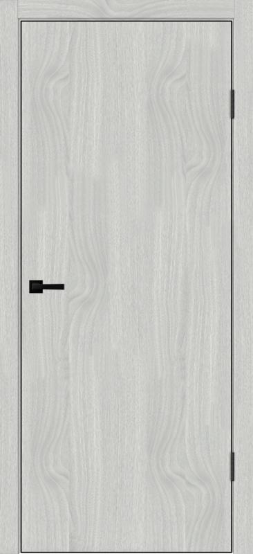 Межкомнатная дверь SOFTWOOD TECHNO BLACK облегченное глухое Орех американский светлый 600х2000