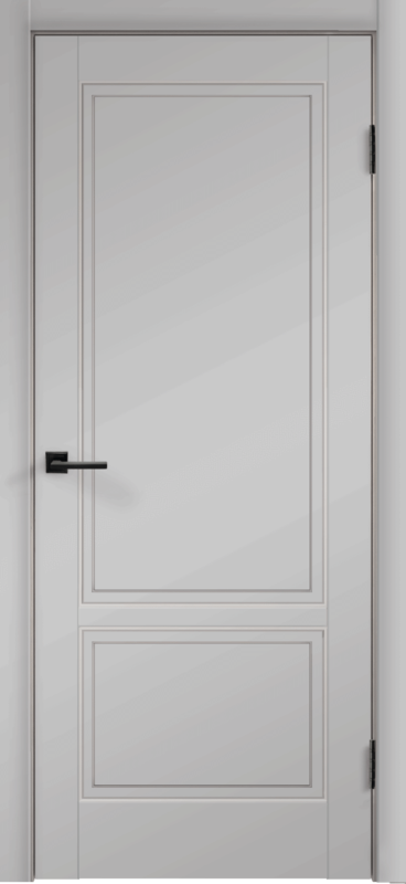 Межкомнатная дверь эмаль SCANDI глухое 2P без притвора Светло-серый 600х2000