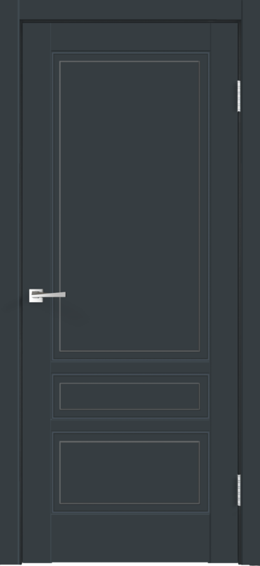 Межкомнатная дверь эмаль SCANDI глухое 3P без притвора под заказ цвет Антрацит 600х2000