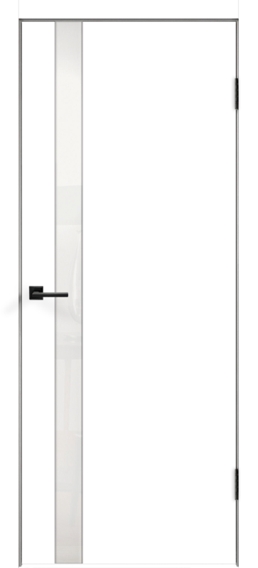 Межкомнатная дверь эмаль SCANDI 1 со стеклом Z1 без притвора Белый 600х2000