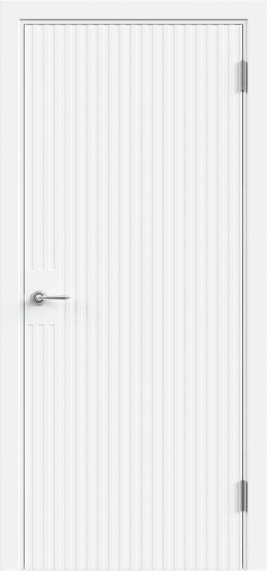 Межкомнатная дверь эмаль SCANDI 3D 5 глухое без притвора Белый 600х2000