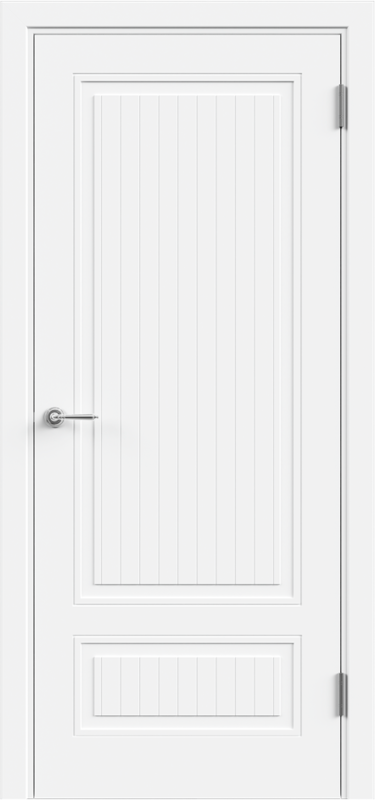 Межкомнатная дверь эмаль SCANDI 3D 7 глухое без притвора Белый 600х2000