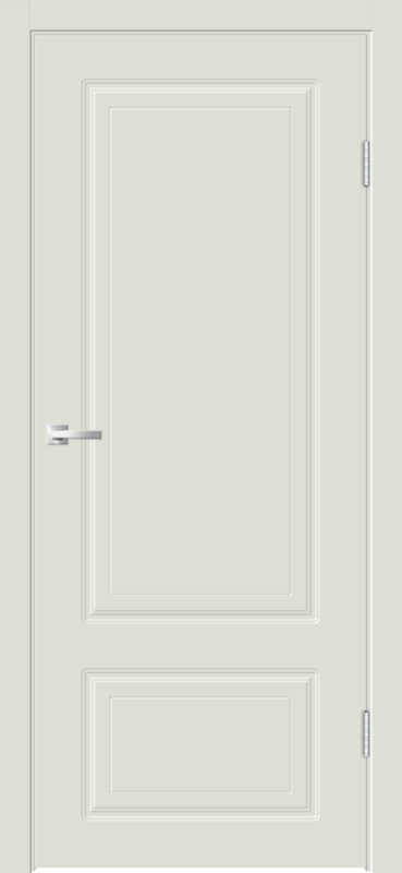 Межкомнатная дверь эмаль FLAT LUX глухое 2P без притвора цвет Светло-серый 600х2000