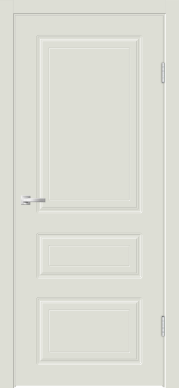 Межкомнатная дверь эмаль FLAT LUX глухое 3P без притвора цвет Светло-серый 600х2000