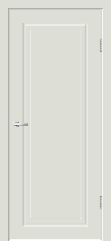 Межкомнатная дверь эмаль FLAT LUX глухое 4P без притвора цвет Светло-серый 600х2000