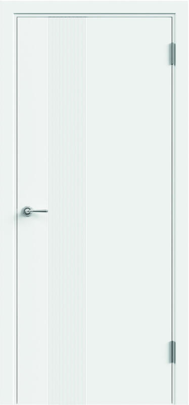 Межкомнатная дверь эмаль FLAT LUX 3D 1 глухое без притвора Белый 600х2000