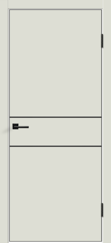 Межкомнатная дверь эмаль FLAT H2 глухое без притвора цвет Светло-серый 600х2000
