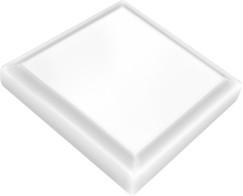Квадрат эмаль малый Белый 80х 80х16