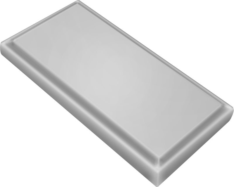 Квадрат эмаль большой Светло-серый 80х 160х16