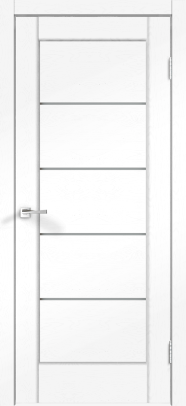 Межкомнатная дверь SoftTouch PREMIER 1 со стеклом без притвора Ясень белый структурный 900х2000