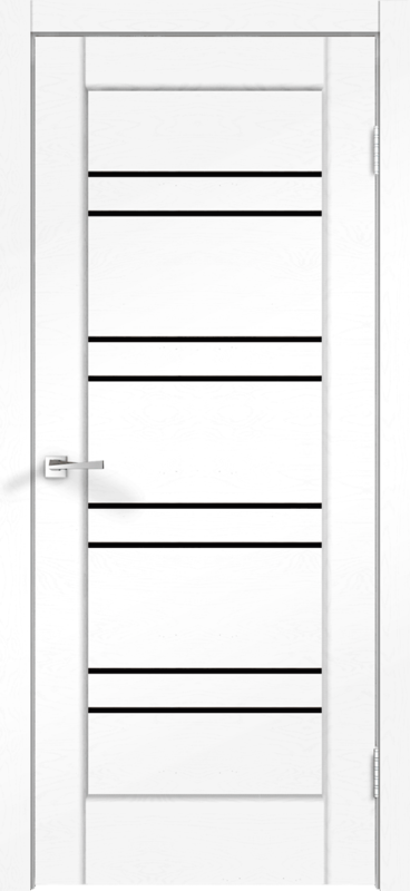 Межкомнатная дверь SoftTouch PREMIER 18 со стеклом без притвора Ясень белый структурный 600х2000