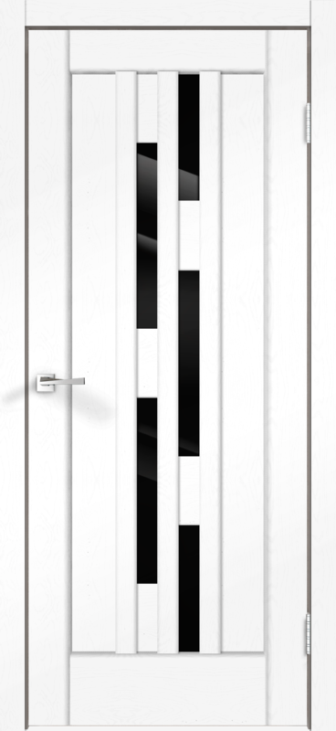 Межкомнатная дверь SoftTouch PREMIER 8 со стеклом без притвора Ясень белый структурный 600х2000