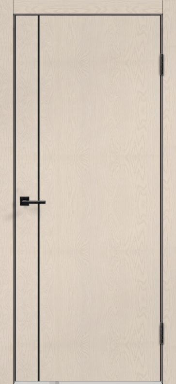 Ясень капучино структурный, 700х2000, LR, з. M1895 BL (черный), с отв. пл., без врезки п/петли