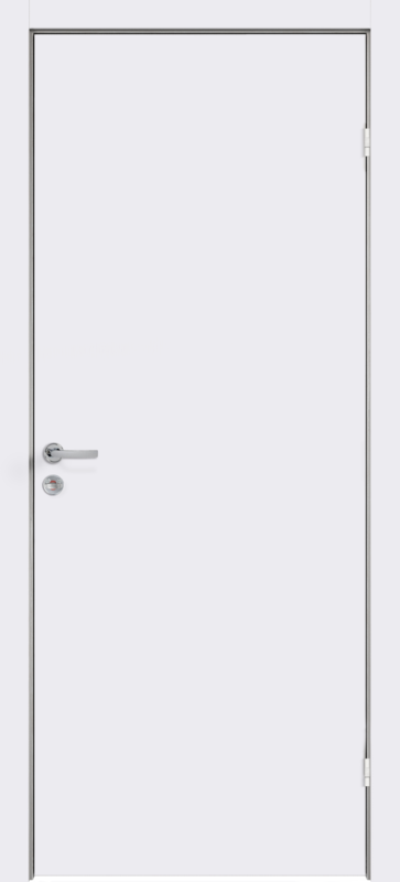 Межкомнатная дверь крашенное облегченное глухое ответная часть Белый М 7х21 (605)