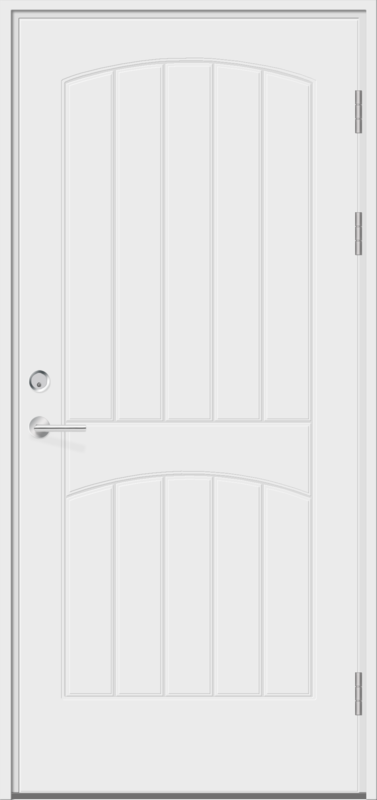 Дверной блок крашенный входной THERMO 1 глухой Белый М 9х21 (884х2088)