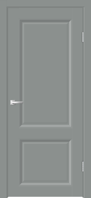 Межкомнатная дверь EMALUX ALTO 21 глухое 2P без притвора Серый агат 600х2000