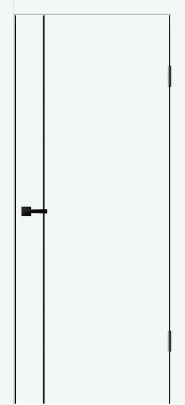 Межкомнатная дверь EMALUX TECHNO BLACK облегченное MV1 глухое Эльбрус 600х2000