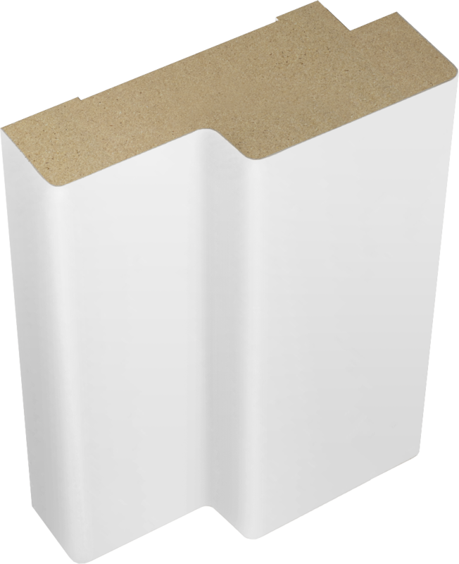 Дверная коробка ламинат 74х30 мм Белый М 7х21 (670х2076)