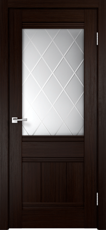 Межкомнатная дверь 3D Flex UNICA 11 со стеклом без притвора Венге 600х2000