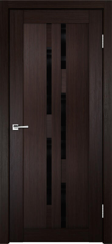 Межкомнатная дверь 3D Flex UNICA 7 со стеклом без притвора Венге 600х2000