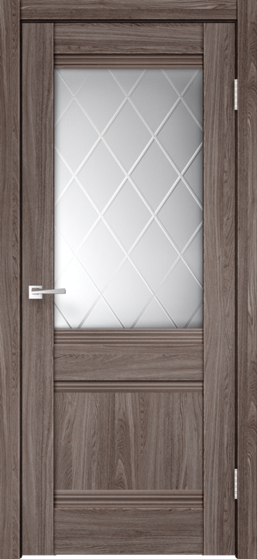 Межкомнатная дверь 3D Flex ТОСКАНА со стеклом без притвора Цвет Ясень Анкор 600х2000