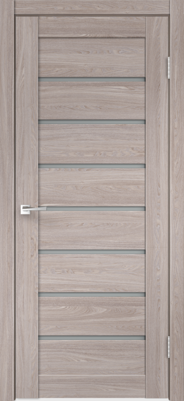 Межкомнатная дверь ECO FLEX UNICA 1 со стеклом без притвора Дуб анкор нордик 600х2000