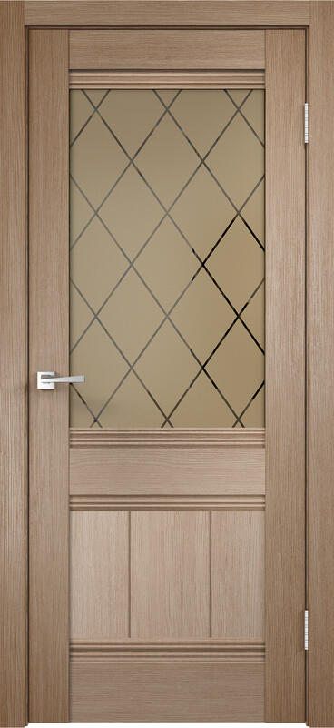 Межкомнатная дверь 3D Flex UNICA 11 со стеклом без притвора Бруно 600х2000