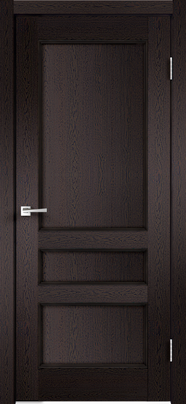 Межкомнатная дверь экошпон CLASSICO глухое 3P без притвора цвет Дуб черный 600х2000