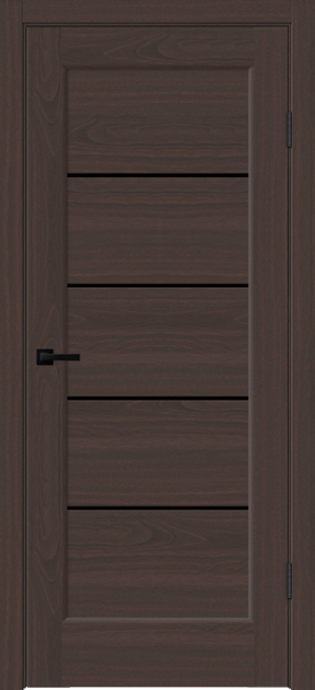 Межкомнатная дверь SOFTWOOD PREMIER 1 со стеклом без притвора Орех американский шоколад 600х2000