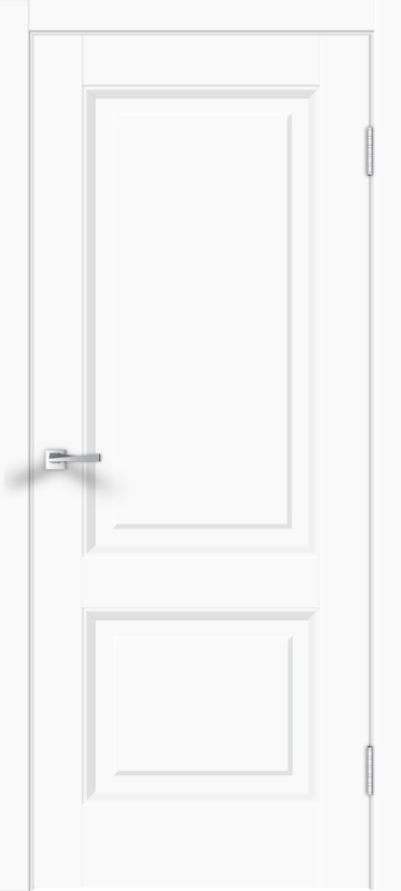 Межкомнатная дверь экошпон ALTO 6 глухое без притвора Эмалит белый 600х2000