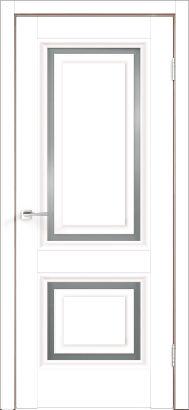 Межкомнатная дверь экошпон FLY 1 без притвора цвет Белый Эмалит ПВХ 900х2000