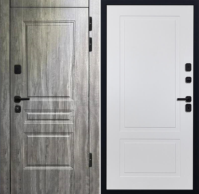 Металлическая дверь ВД- 68 Чёрный 960x2050