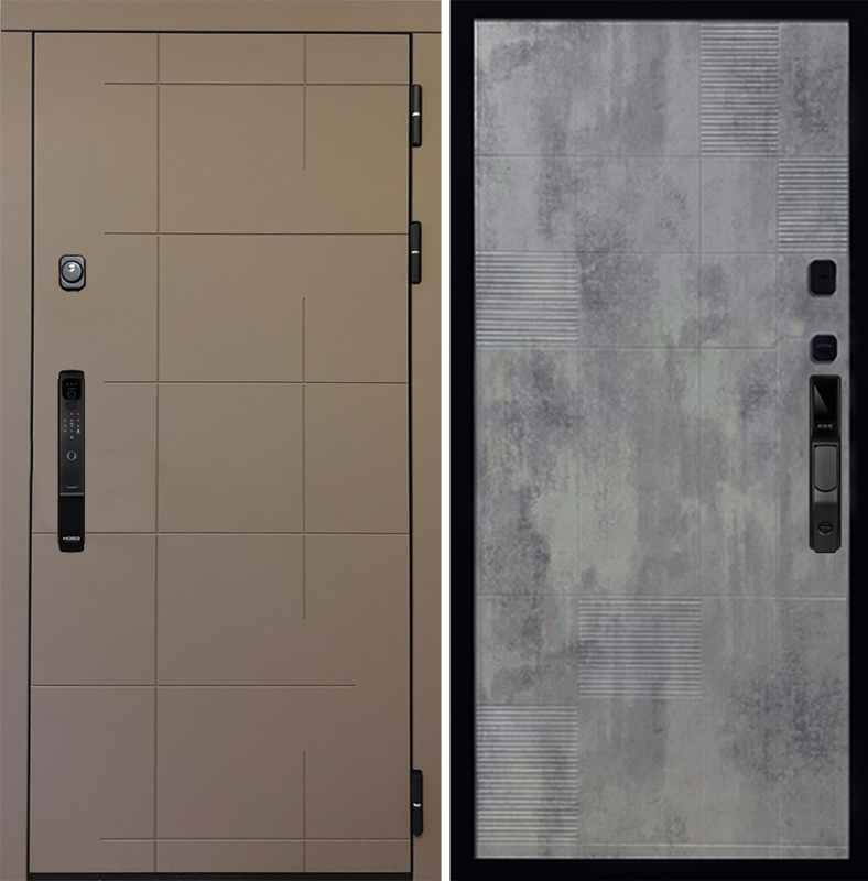 Металлическая дверь ВД- 62 SMART с эл. замком Чёрный 960x2050