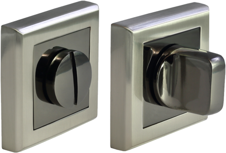 Завертка сантехническая MH-WC-S SN/BN белый никель/черный никель