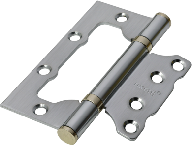 Петля стальная без врезки RFH-100*75*2,5 SC хром матовый