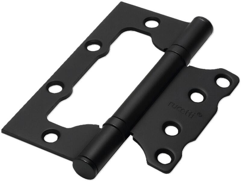 Петля стальная без врезки RFH-100*75*2,5 Черный