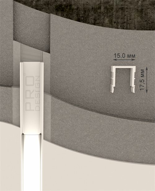 Профиль PRO DESIGN 166.536 Белый 1 м.п.