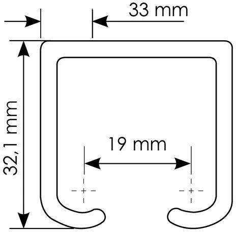 TRACK 2M, направляющая 2м