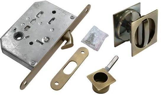 Комплект для раздвижных дверей MHS-2 WC бронза античная