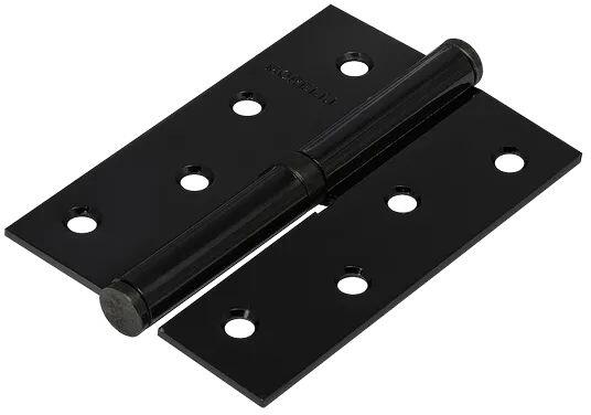 MSD 100X70X2.5 BL L, петля стальная левая, цвет - черный
