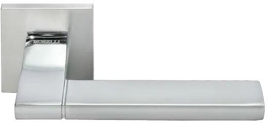 MH-47-S6 SC/CP, ручка дверная "Ystad", на квадратной розетке 6 мм, цвет - мат.хром/хром