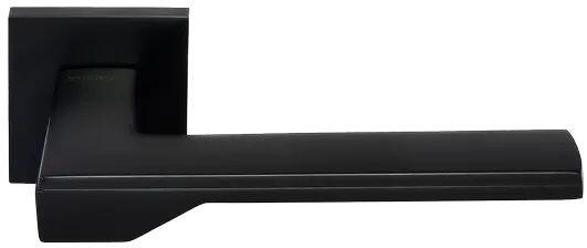 MH-49-S6 BL, ручка дверная "Pierres", на квадратной розетке 6 мм, цвет - черный