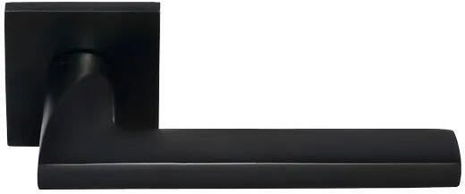 MH-50-S6 BL, ручка дверная "Kaffe", на квадратной розетке 6 мм, цвет - черный