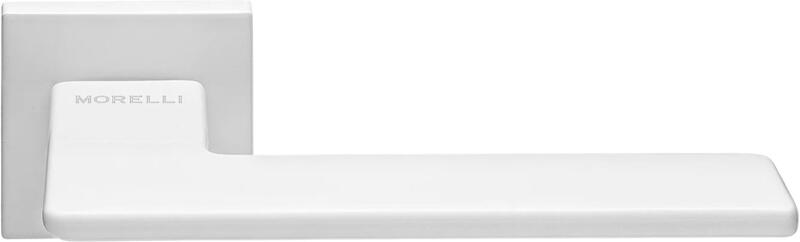 MH-51-S6 W, ручка дверная "Plateau", на квадратной розетке 6 мм, цвет - белый